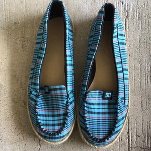 DC Plaid Slip-Ons